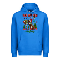 True Royal dreaming of a wild west christmas cowboy santa Premium Hoodie - MaliasSmallBusiness
