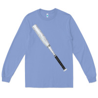 Colony Blue white wooden softball bat Long Sleeve Tee - FaDigitalArtStudio