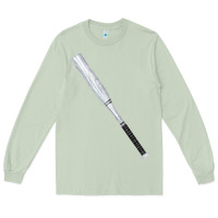 Matcha white wooden softball bat Long Sleeve Tee - FaDigitalArtStudio