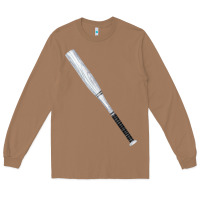 Toasted Coconut white wooden softball bat Long Sleeve Tee - FaDigitalArtStudio