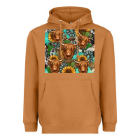 Meerkat long haired shaggy cow western Heavyweight Hoodie - Jasminsmagicworld