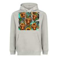 Moon Dust long haired shaggy cow western Heavyweight Hoodie - Jasminsmagicworld