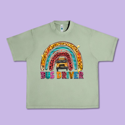 Bus Driver Urban Heavy Tee Designed By Texasbilliewilder