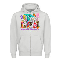 Dove Grey easter lpn licensed practical nurse Zipper Hoodie - AdoDesignShop