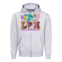 Heather Grey easter lpn licensed practical nurse Zipper Hoodie - AdoDesignShop