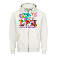 Oatmeal Heather easter lpn licensed practical nurse Zipper Hoodie - AdoDesignShop