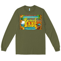 Army Green beach babe skinny metal can holder Long Sleeve Tee - HRA Design Shop