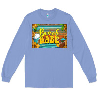 Colony Blue beach babe skinny metal can holder Long Sleeve Tee - HRA Design Shop