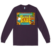 Plum beach babe skinny metal can holder Long Sleeve Tee - HRA Design Shop