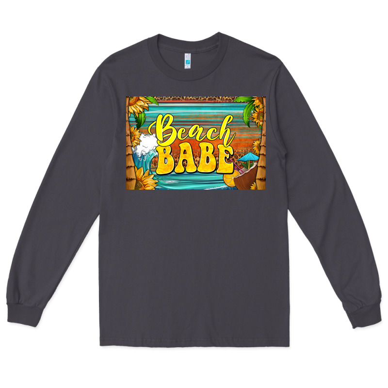Beach Babe Skinny Metal Can Holder Long Sleeve Tee by HRA Design Shop | Teevron