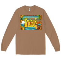Toasted Coconut beach babe skinny metal can holder Long Sleeve Tee - HRA Design Shop