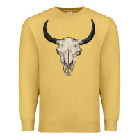 Antique Gold bull skull Premium Sweatshirt - BarkalooDesign