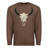 Chestnut bull skull Premium Sweatshirt - BarkalooDesign