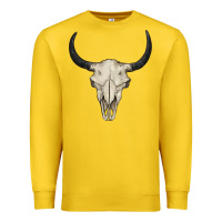 Lemon bull skull Premium Sweatshirt - BarkalooDesign