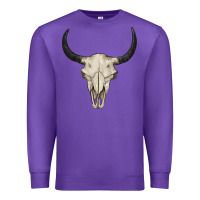 Purple bull skull Premium Sweatshirt - BarkalooDesign