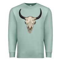 Seafoam bull skull Premium Sweatshirt - BarkalooDesign