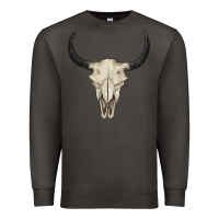 Smoke bull skull Premium Sweatshirt - BarkalooDesign