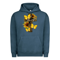 Pigment Midnight Navy Western Faith Urban Hoodie - LillyAllenDesigns