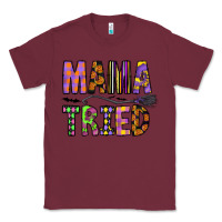 Burgundy Mama Tried Classic Tee - CowhideDigitalArt