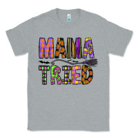 Heather Grey Mama Tried Classic Tee - CowhideDigitalArt