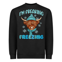 Black i'm freaking freezing Heavyweight Sweatshirt - MaliasSmallBusiness