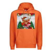 Carrot christmas cow Premium Hoodie - MaliasSmallBusiness