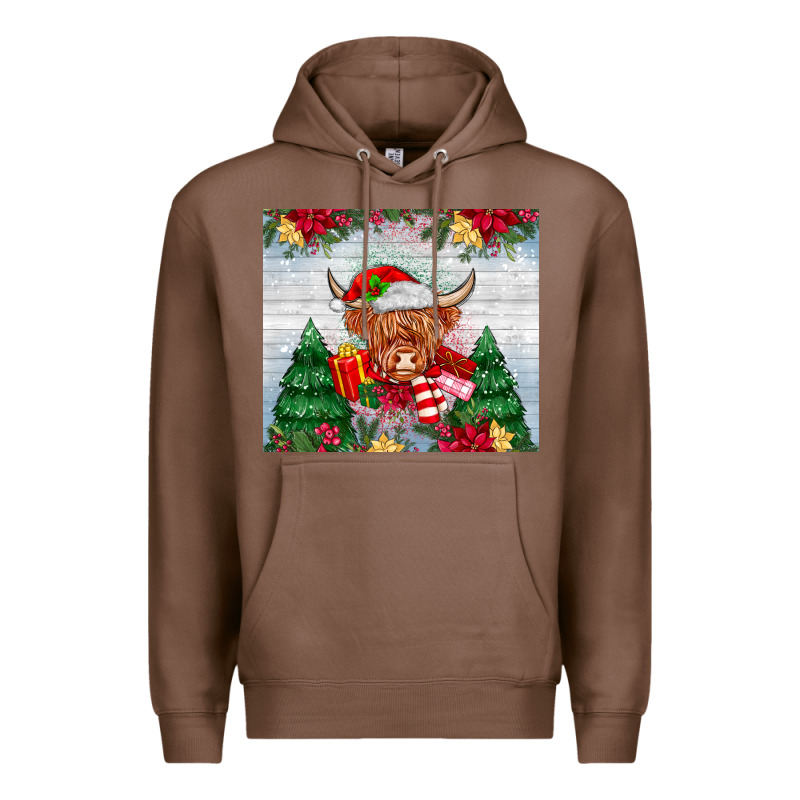 Christmas Cow Premium Hoodie by MaliasSmallBusiness | Teevron