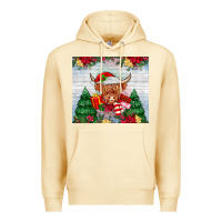 Pina Colada christmas cow Premium Hoodie - MaliasSmallBusiness