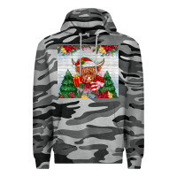 Slate Camo christmas cow Premium Hoodie - MaliasSmallBusiness