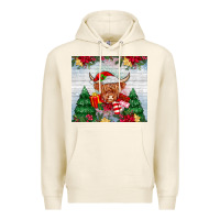 Tofu christmas cow Premium Hoodie - MaliasSmallBusiness