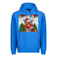 True Royal christmas cow Premium Hoodie - MaliasSmallBusiness