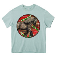 Arona Belgian Horse Christmas Heavy Core Tee - LillyAllenDesigns