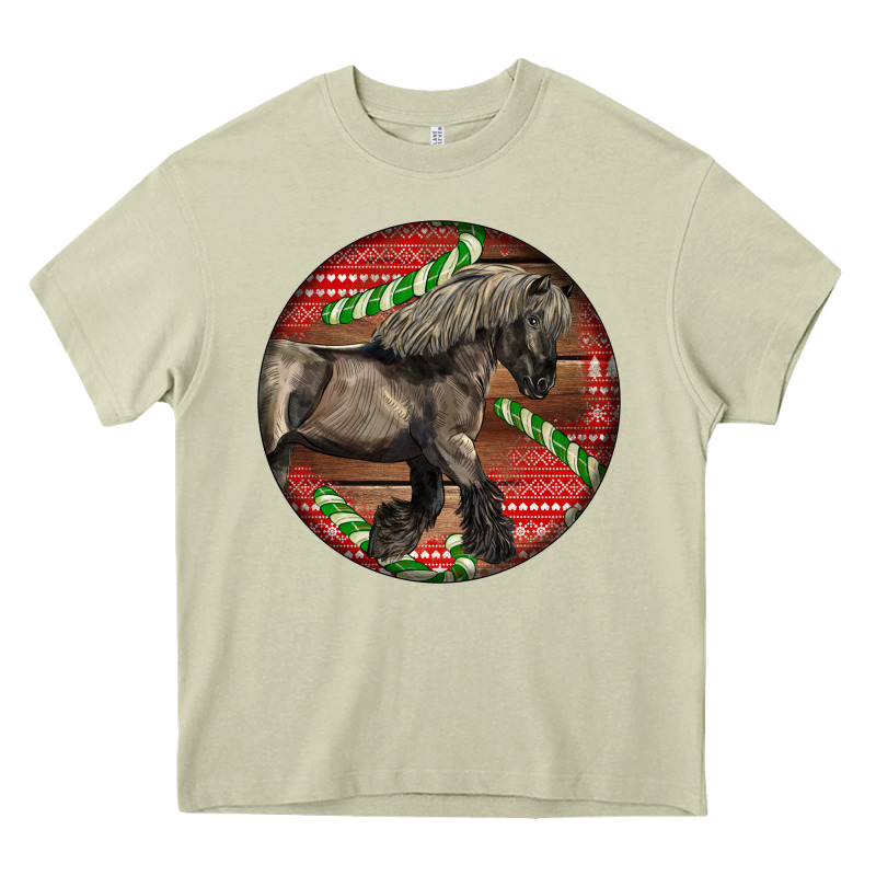 Belgian Horse Christmas Heavy Core Tee by LillyAllenDesigns | Teevron