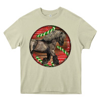 Mossy Belgian Horse Christmas Heavy Core Tee - LillyAllenDesigns