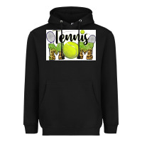 Black tennis mom Heavyweight Hoodie - BarkalooDesign