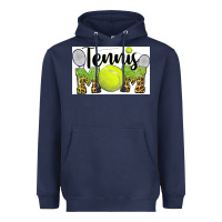 Navy tennis mom Heavyweight Hoodie - BarkalooDesign