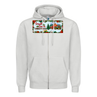 Dove Grey small town christmas Zipper Hoodie - BundleAndBundleShop