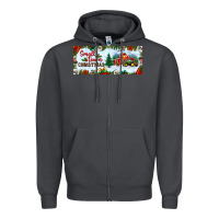 Smoke small town christmas Zipper Hoodie - BundleAndBundleShop
