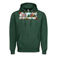 Sports Green small town christmas Zipper Hoodie - BundleAndBundleShop