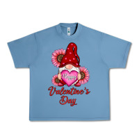 Pebble Blue happy valentine's day gnomes with sunflower Urban Heavy Tee - RanaPortraitStore
