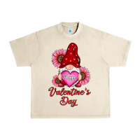 Sandshell happy valentine's day gnomes with sunflower Urban Heavy Tee - RanaPortraitStore