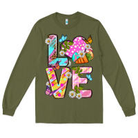 Army Green Love Easter Long Sleeve Tee - Neo Western