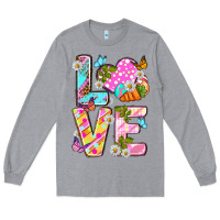 Heather Grey Love Easter Long Sleeve Tee - Neo Western