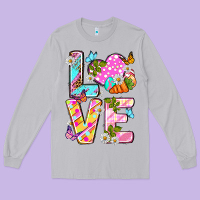 Love Easter Long Sleeve Tee Designed By Neo Western