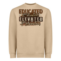 Mushroom educated motivated elevated melanated Heavyweight Sweatshirt - MaliasSmallBusiness