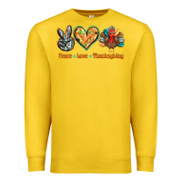 Lemon peace love thanksgiving Premium Sweatshirt - BarkalooDesign