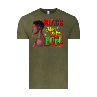 Vintage Olive black men are dope black man Vintage Tee - texasbilliewilder