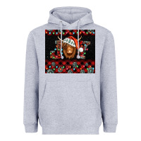 Heather Grey joy shaggy cow christmas Heavyweight Hoodie - Jasminsmagicworld