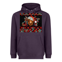 Plum joy shaggy cow christmas Heavyweight Hoodie - Jasminsmagicworld