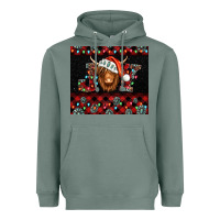 Sage joy shaggy cow christmas Heavyweight Hoodie - Jasminsmagicworld